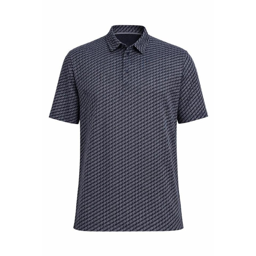 Mens 3XL Performance Polo Shirt‎ Short Sleeve Geometric Print Golf Casual